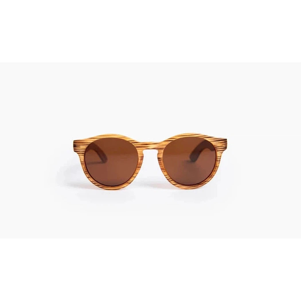 Optic Nerve Goldfoil-Accessories - Sunglasses-Optic Nerve-Striped Wood-Brown-Appalachian Outfitters