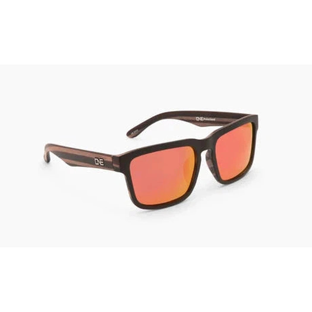 Optic Nerve Mashup-Accessories - Sunglasses-Optic Nerve-Black Wood-Smoke w/ Red Mirror-Appalachian Outfitters