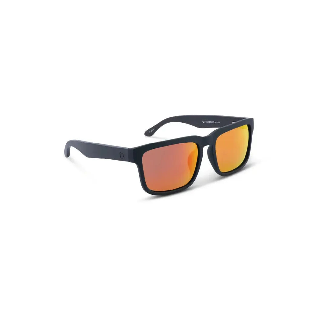 Optic Nerve Mashup-Accessories - Eyewear - Sunglasses-Optic Nerve-Matte Black + Wood-Polarized Smoke Lens w/ Red Mirror-Appalachian Outfitters