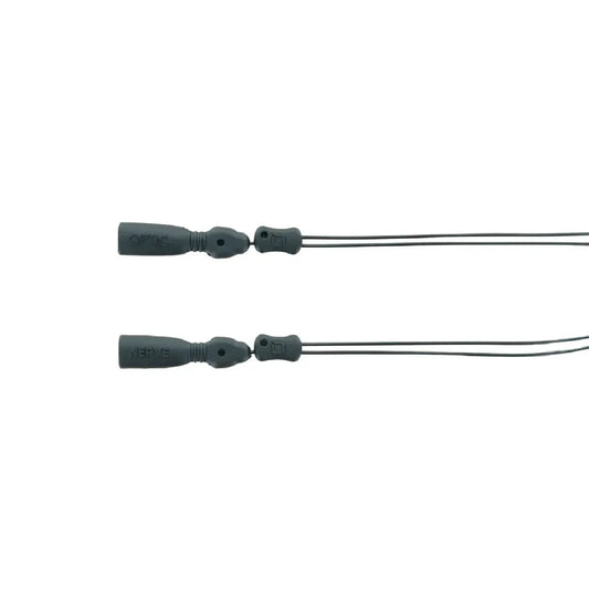 Two black Optic Nerve Steel Wire Adjustable Retainers are shown from a top-down angle against a white background.