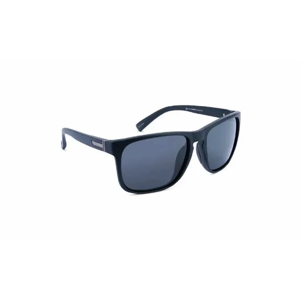 Side view of the Optic Nerve Ziggy XL sunglasses with black frames and dark lenses against a white background.