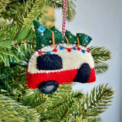 Ornaments 4 Orphans Camper Felt Wool Christmas Ornament-Accessories - Novelty-Ornaments 4 Orphans-Appalachian Outfitters