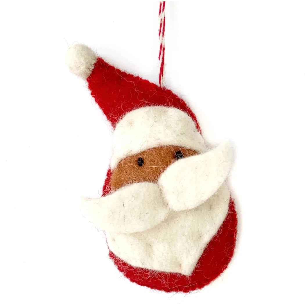 Ornaments 4 Orphans Santa Felt Wool Christmas Ornament-Accessories - Novelty-Ornaments 4 Orphans-Appalachian Outfitters