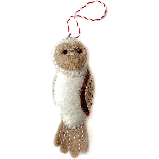 Ornaments 4 Orphans Owl Felt Wool Christmas Ornament-Accessories - Novelty-Appalachian Outfitters