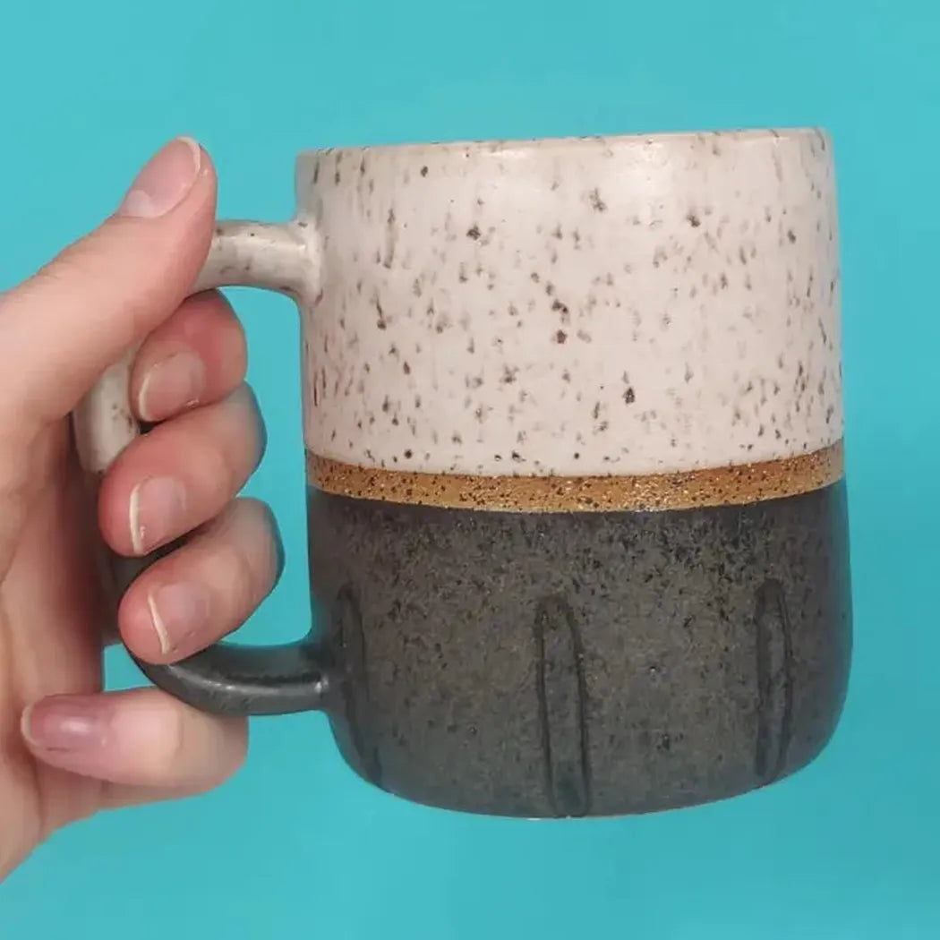 Osso Ceramics Black and White Cookie Mug-Camping - Cooking - Dishware-Osso Ceramics-Appalachian Outfitters