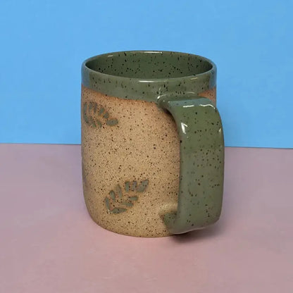 Osso Ceramics Fern Stamped Mug-Camping - Cooking - Dishware-Osso Ceramics-Appalachian Outfitters