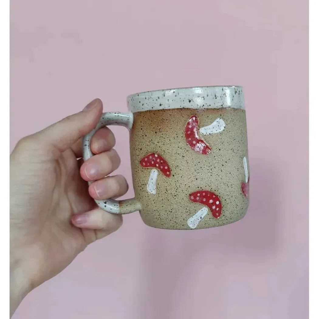 Osso Ceramics Mushroom Stamp Mug-Camping - Cooking - Dishware-Osso Ceramics-Appalachian Outfitters