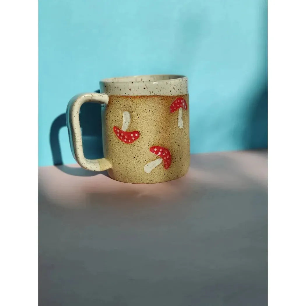 Osso Ceramics Mushroom Stamp Mug-Camping - Cooking - Dishware-Osso Ceramics-Appalachian Outfitters