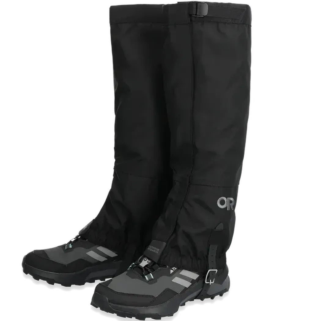 Outdoor Research Men's Rocky Mountains High Gaiters-Accessories - Gaiters-Outdoor Research-Black-M-Appalachian Outfitters