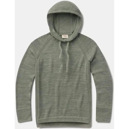 A front view of the Paka Apparel Women's Hoodie in Willow showing the hood and drawstrings against a plain background.