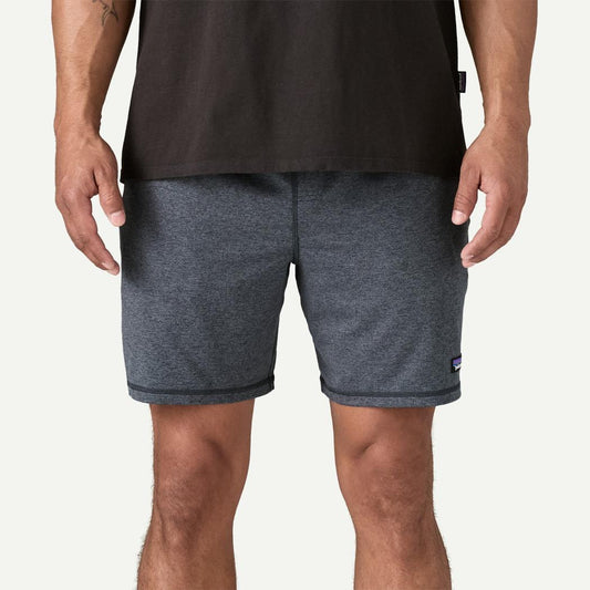A front view of the Patagonia Men's 2-Loose Shorts in Smolder Blue on a model against a white background.