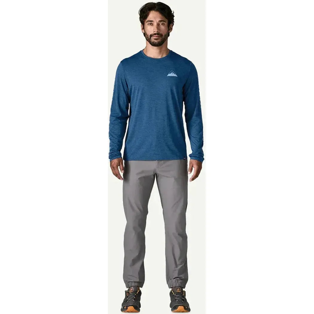 Patagonia Men's Long Sleeve Cap Cool Daily Graphic Shirt - Lands-Men's - Clothing - Tops-Appalachian Outfitters