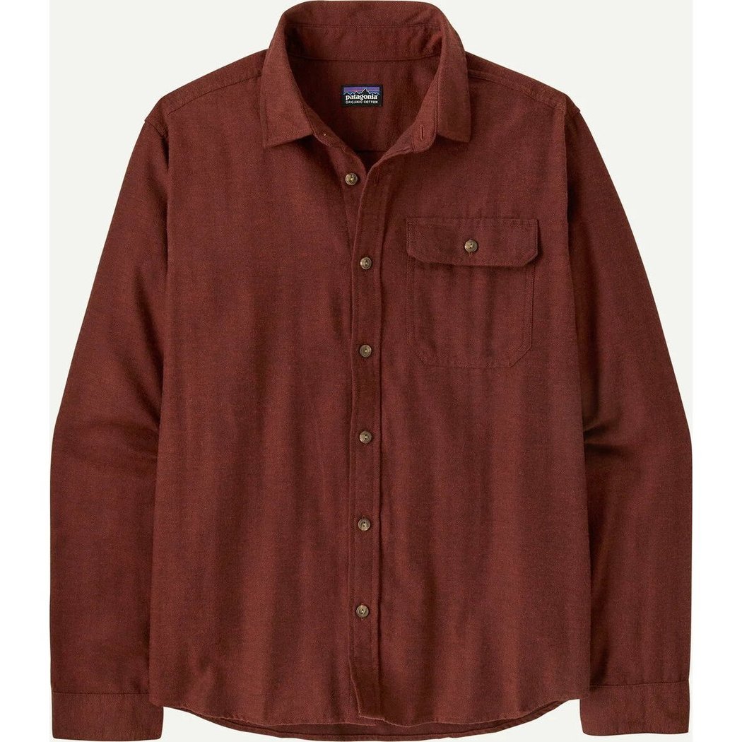 Patagonia Men's Long Sleeve Cotton in Conversion LW Fjord Flannel Shirt