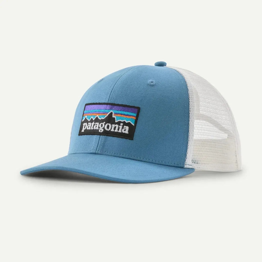 Patagonia P-6 Logo Trucker Hat-Accessories - Hats - Unisex-Shore Blue-Appalachian Outfitters