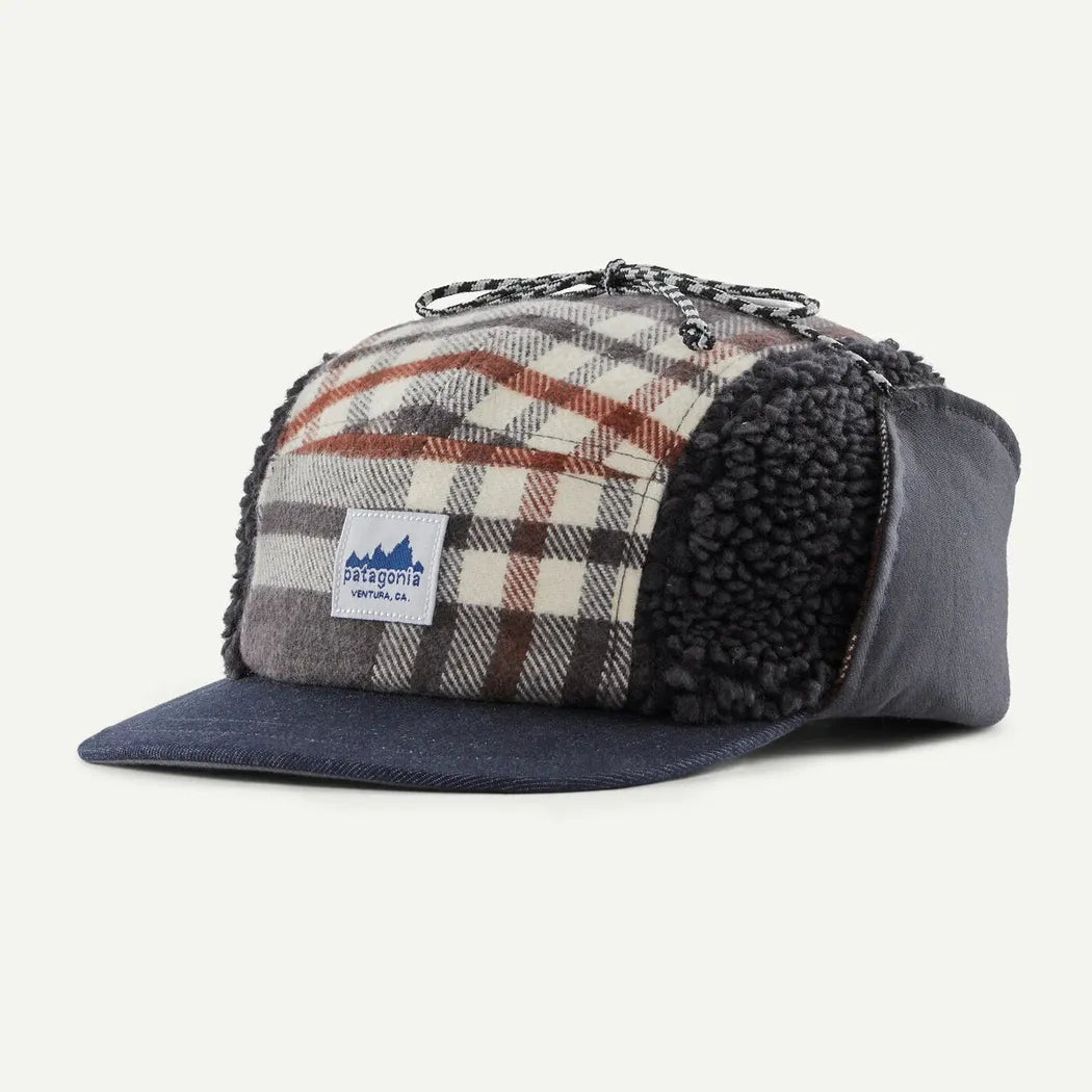 Patagonia Range Earflap Cap-Accessories - Hats - Unisex-Patagonia-Catch: Ink Blac-M-Appalachian Outfitters