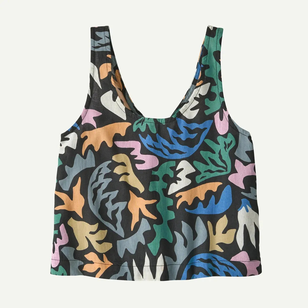 Patagonia Women's Garden Island Top-Women's - Clothing - Tops-Patagonia-Abstract Kaleido: Black-XS-Appalachian Outfitters