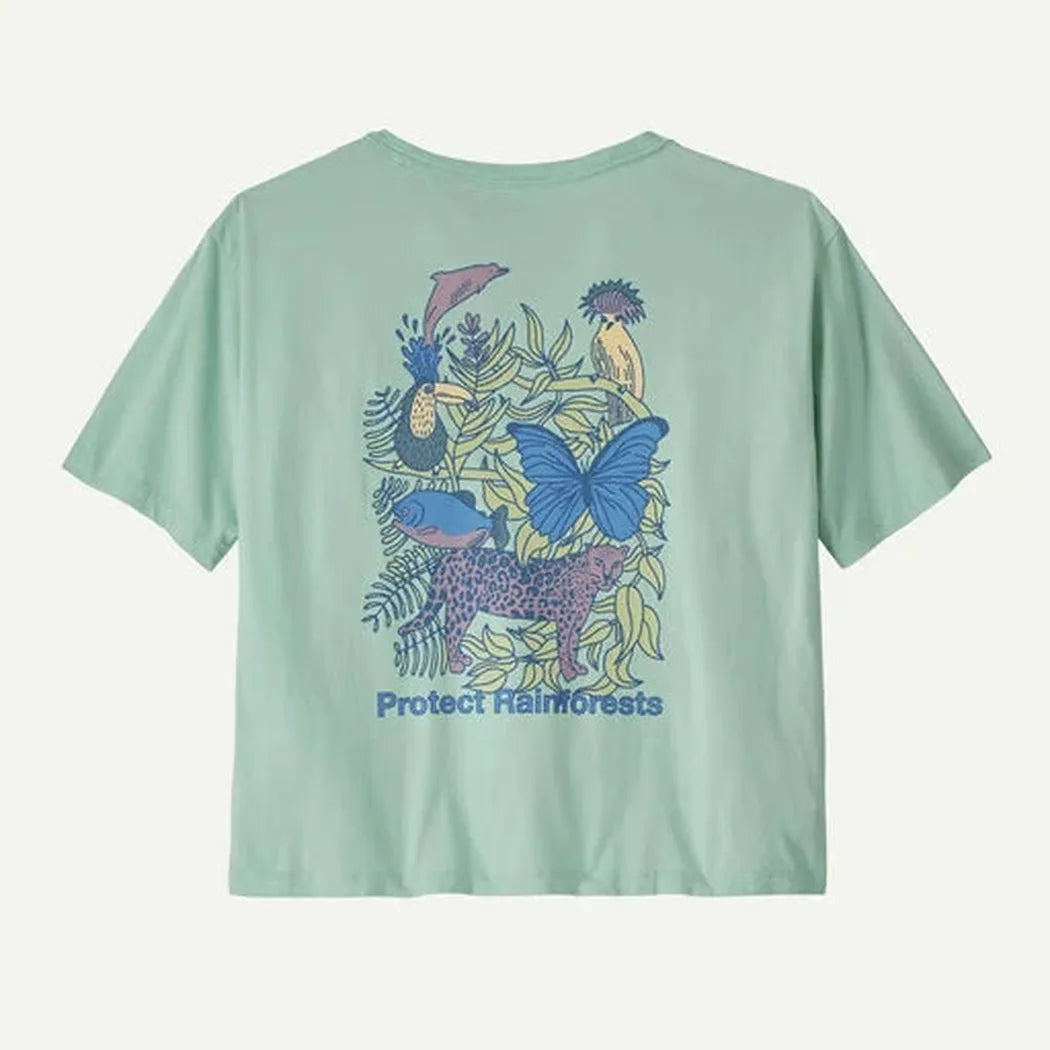 Patagonia Women's Protect Rainforests Easy Cut T-Shirt-Women's - Clothing - Tops-Patagonia-Thin Ice-S-Appalachian Outfitters
