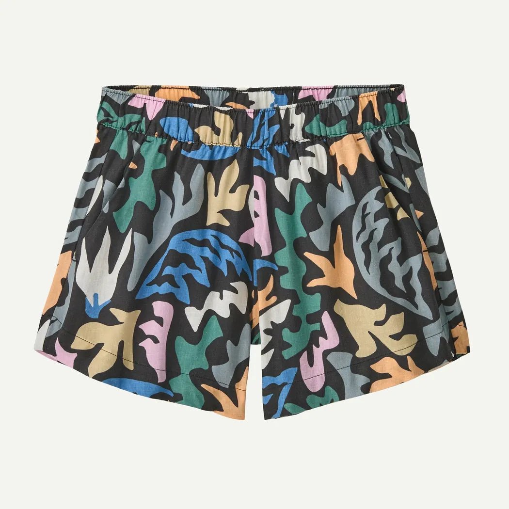 Patagonia Women's Garden Island Shorts-Women's - Clothing - Bottoms-Abstract Kaleido: Black-XS-Appalachian Outfitters