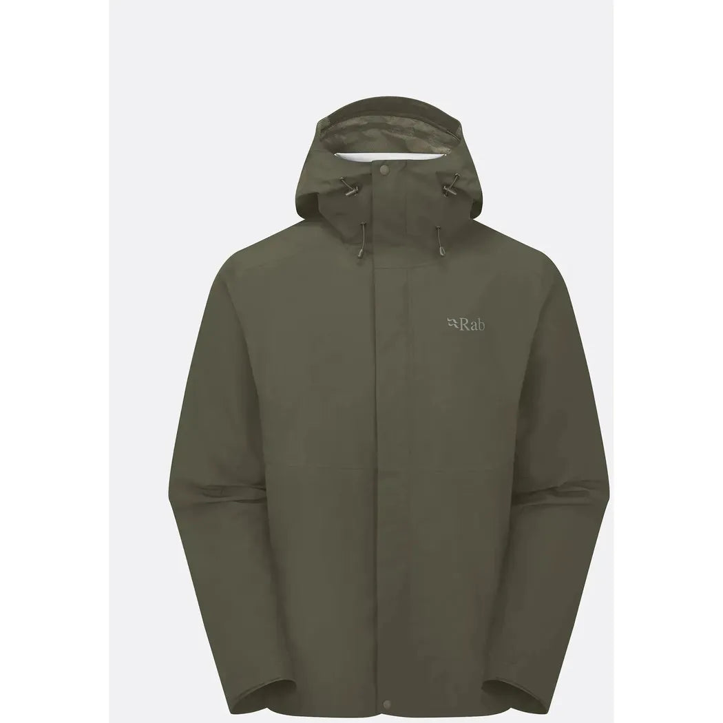Rab Men's Downpour Jacket-Men's - Clothing - Jackets & Vests-Rab-Army-M-Appalachian Outfitters