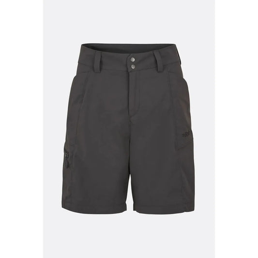 Rab Women's Incline Light Shorts-Women's - Clothing - Bottoms-Rab-Anthracite-10-Appalachian Outfitters
