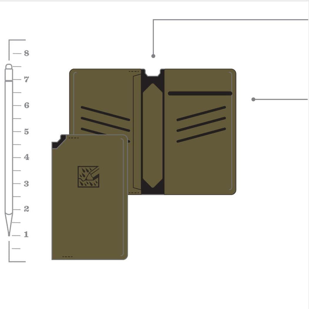 Rite in the Rain Monsoon Horizon Wallet-Camping - Accessories - Books-Notebooks-Rite in the Rain-Appalachian Outfitters