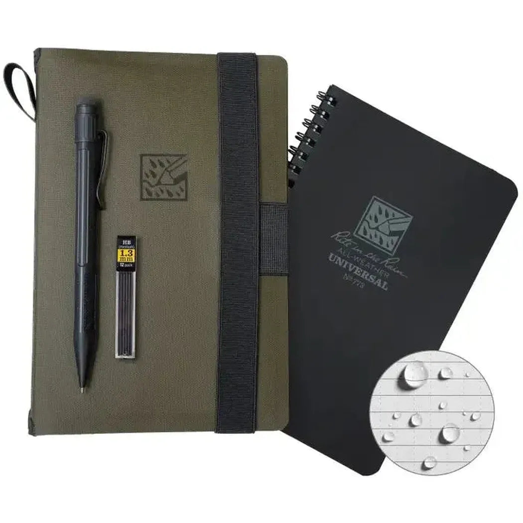 Rite in the Rain Monsoon Tracker Kit - TPU Cover, Side Spiral, Pencil-Camping - Accessories - Books-Notebooks-Rite in the Rain-Appalachian Outfitters