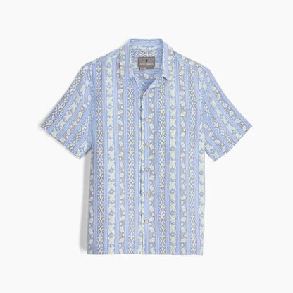 Royal Robbins Men's Camino Pucker Short Sleeve-Men's - Clothing - Tops-Freshwater Botanist Pt-M-Appalachian Outfitters