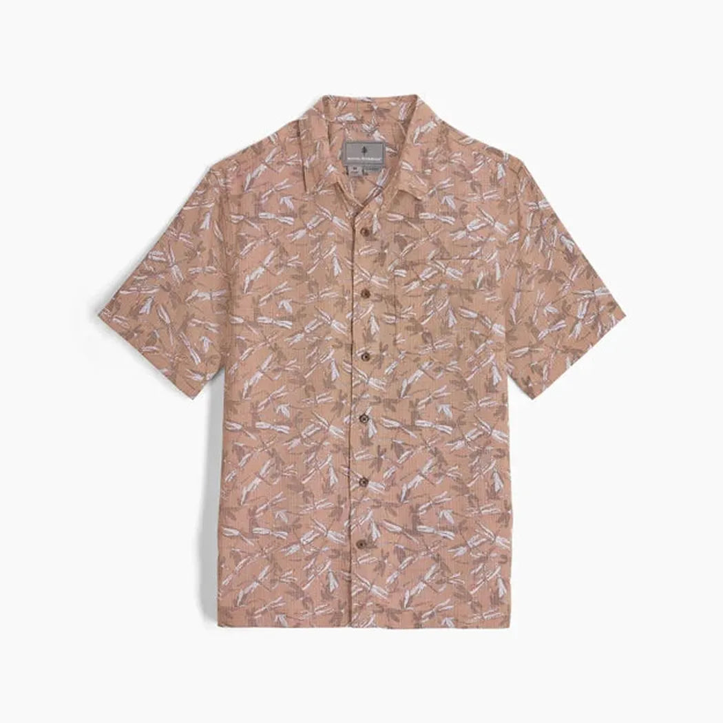 Royal Robbins Men's Camino Pucker Short Sleeve-Men's - Clothing - Tops-Royal Robbins-Pecan Dragonfly Pt-M-Appalachian Outfitters