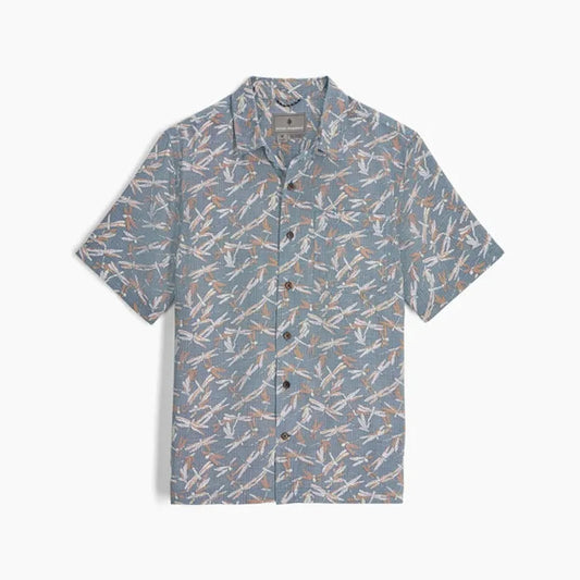 Royal Robbins Men's Camino Pucker Short Sleeve-Men's - Clothing - Tops-Royal Robbins-Orion Blue Dragon Pt-M-Appalachian Outfitters