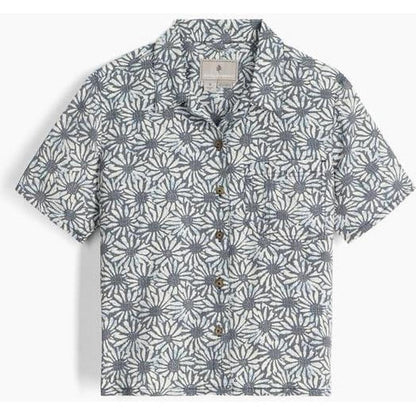 Royal Robbins Women's Camino Pucker Short Sleeve-Women's - Clothing - Tops-Royal Robbins-Deep Blue Caledonia Pt-S-Appalachian Outfitters
