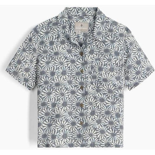 Royal Robbins Women's Camino Pucker Short Sleeve-Women's - Clothing - Tops-Royal Robbins-Deep Blue Caledonia Pt-S-Appalachian Outfitters