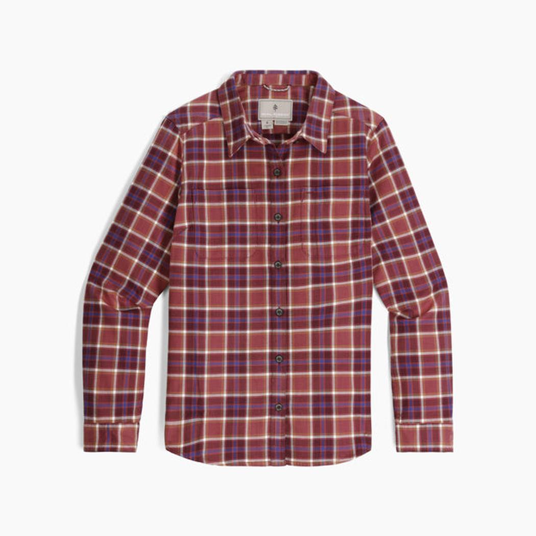 Royal Robbins Women's Lieback Organic Cotton Flannel-Women's - Clothing - Tops-Royal Robbins-Wild Rhubarb Bodega Bay Plaid-S-Appalachian Outfitters