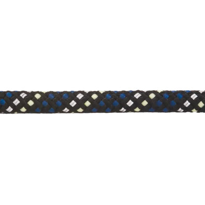 A close-up of the Ruffwear Knot-a-collar in Blue Moon color, showing its braided pattern against a white background.