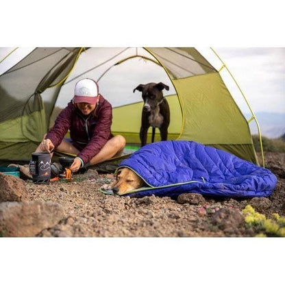 Ruffwear Highlands Dog Sleeping Bag Huckleberry Blue Outdoor