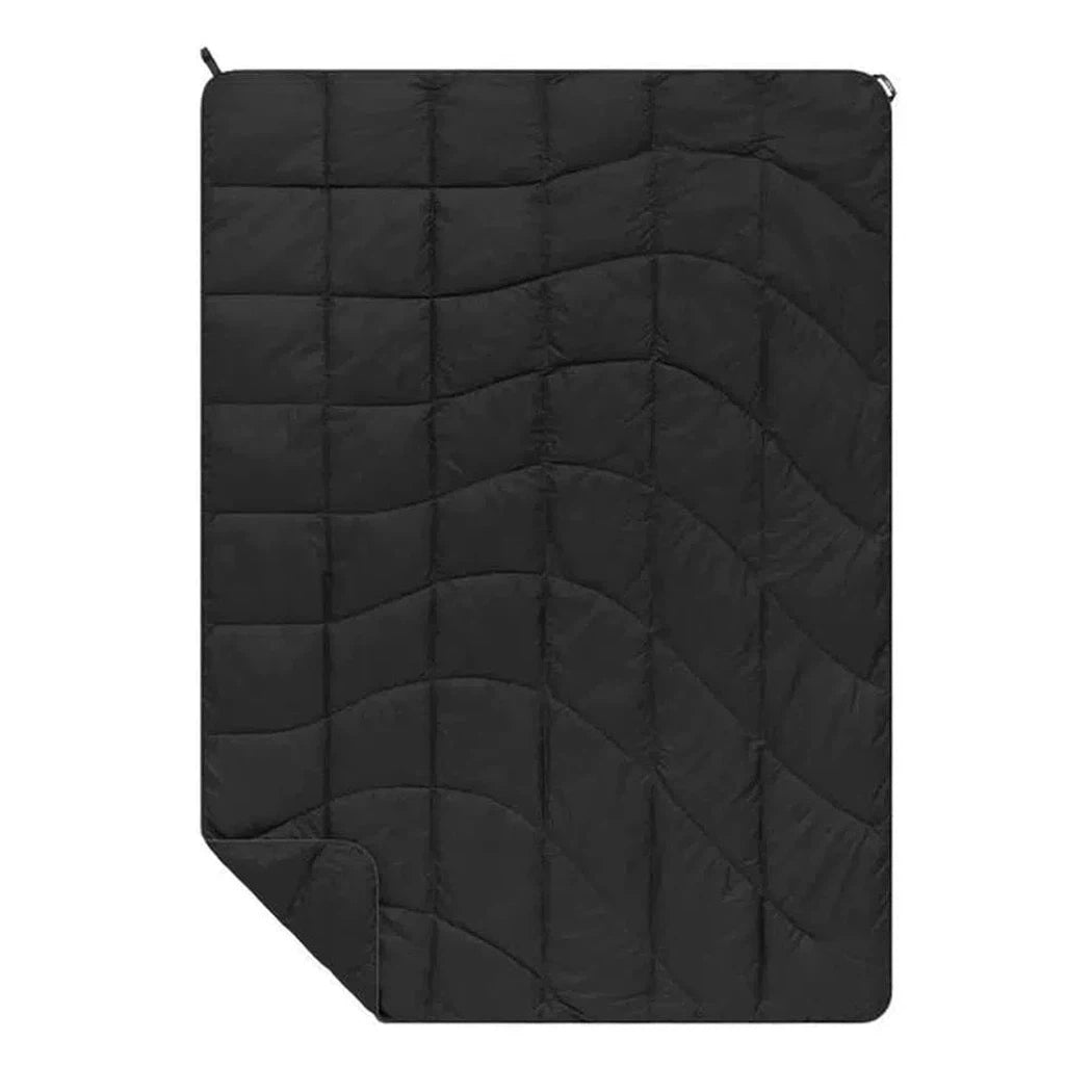 Rumpl Nanoloft Puffy Flame Blanket-Camping - Camp Furniture - Blankets-Rumpl-Black-Appalachian Outfitters