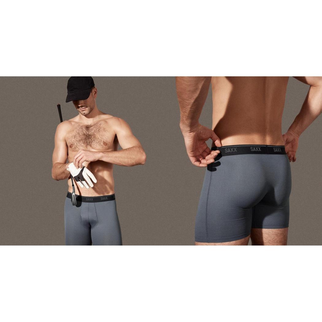 SAXX Quest Quick-Dry Mesh Boxer Brief Fly - 6"-Men's - Clothing - Underwear-SAXX-Appalachian Outfitters