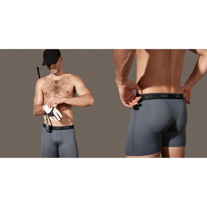 SAXX Quest Quick-Dry Mesh Boxer Brief Fly - 6"-Men's - Clothing - Underwear-SAXX-Appalachian Outfitters