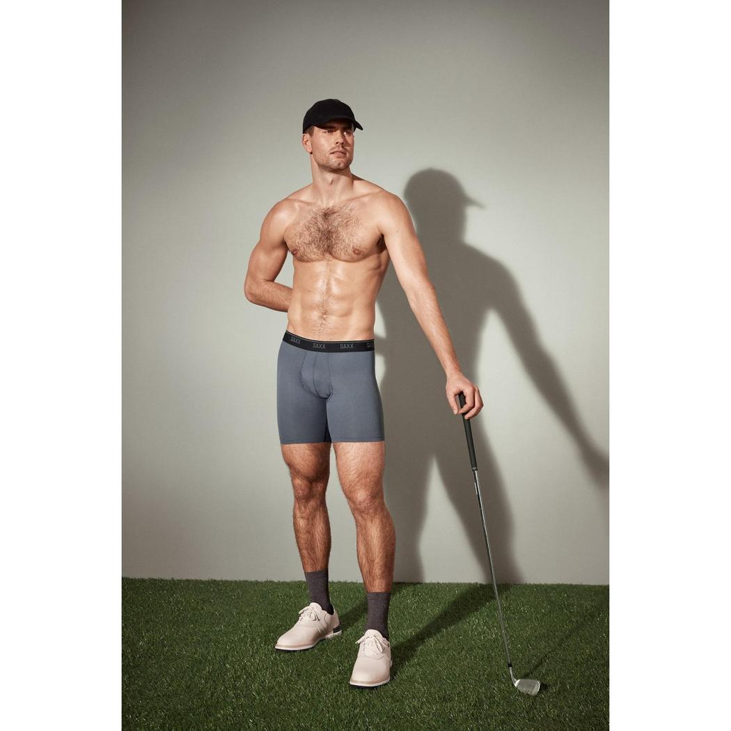SAXX Quest Quick-Dry Mesh Boxer Brief Fly - 6"-Men's - Clothing - Underwear-SAXX-Appalachian Outfitters