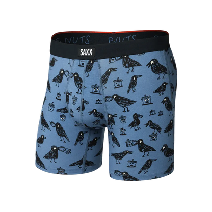 SAXX Vibe Xtra Soft Comfort Boxer Brief Fly - 6"-Men's - Clothing - Underwear-SAXX-Protect The Nuts-Blue Horizon-S-Appalachian Outfitters