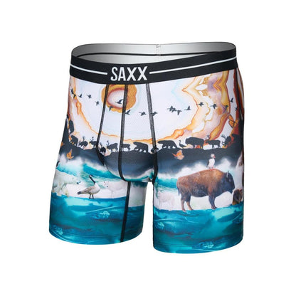 SAXX Volt Breathable Mesh Boxer Brief - 6"-Men's - Clothing - Underwear-SAXX-Appalachian Outfitters