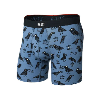SAXX Vibe Xtra Soft Comfort Boxer Brief Fly - 6"-Men's - Clothing - Underwear-Protect The Nuts-Blue Horizon-S-Appalachian Outfitters