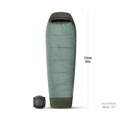 Sea To Summit Boab Synthetic Sleeping Bag 30F|-1C-Camping - Sleeping Bags - Synthetic-Laurel Wreath Green-Regular-Appalachian Outfitters
