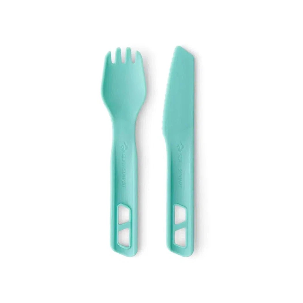 Sea To Summit Passage Cutlery Set - 2 Piece-Camping - Cooking - Utensils-Aqua Sea Blue-Appalachian Outfitters