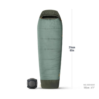 Sea To Summit Boab Synthetic Sleeping Bag 30F|-1C-Camping - Sleeping Bags - Synthetic-Sea To Summit-Laurel Wreath Green-Regular-Appalachian Outfitters