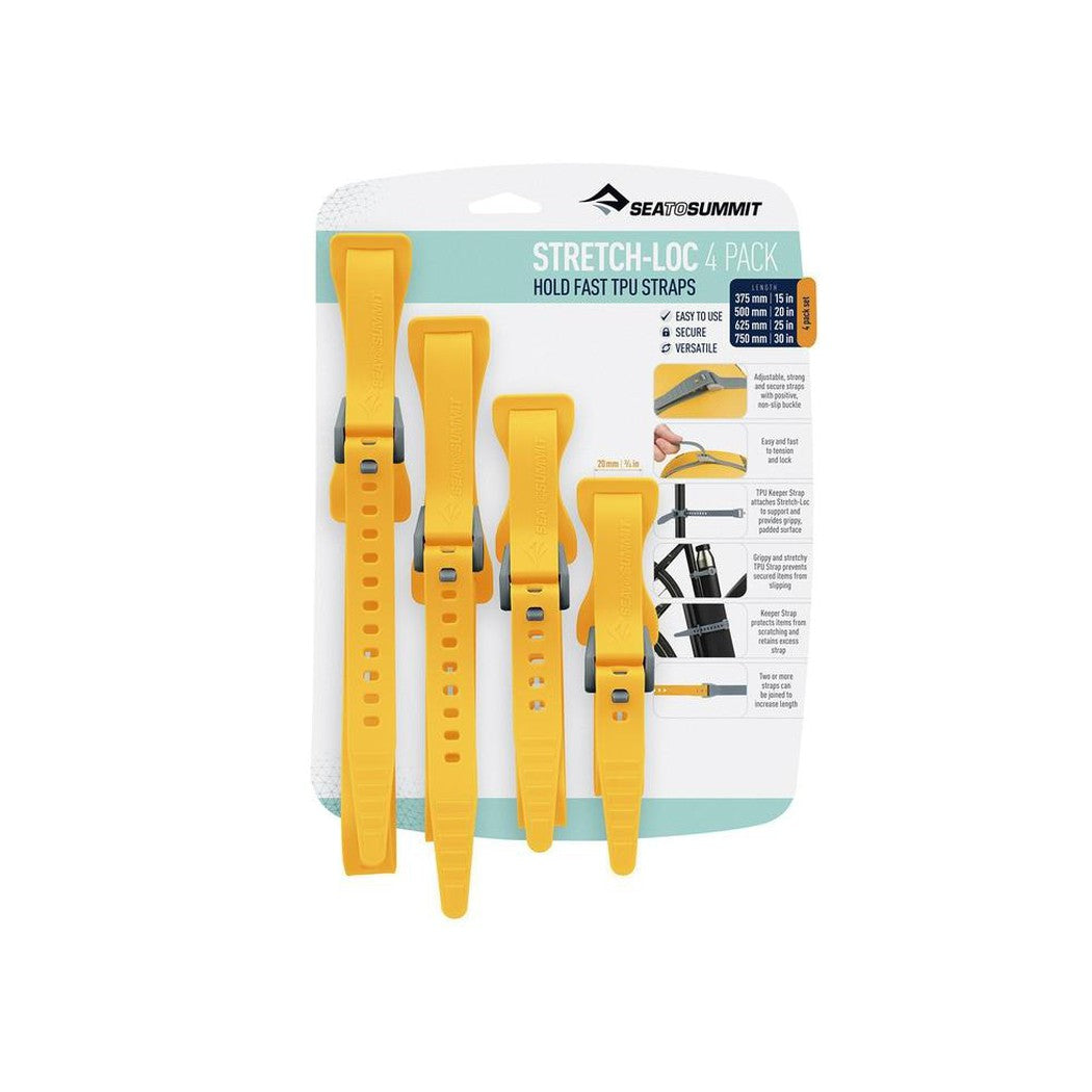 Sea To Summit-Stretch-Loc TPU Straps Set - 4 Pack-Appalachian Outfitters