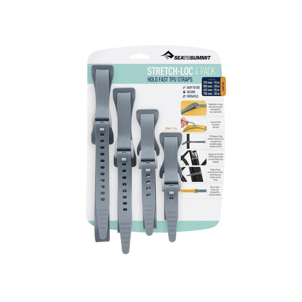 Sea To Summit-Stretch-Loc TPU Straps Set - 4 Pack-Appalachian Outfitters