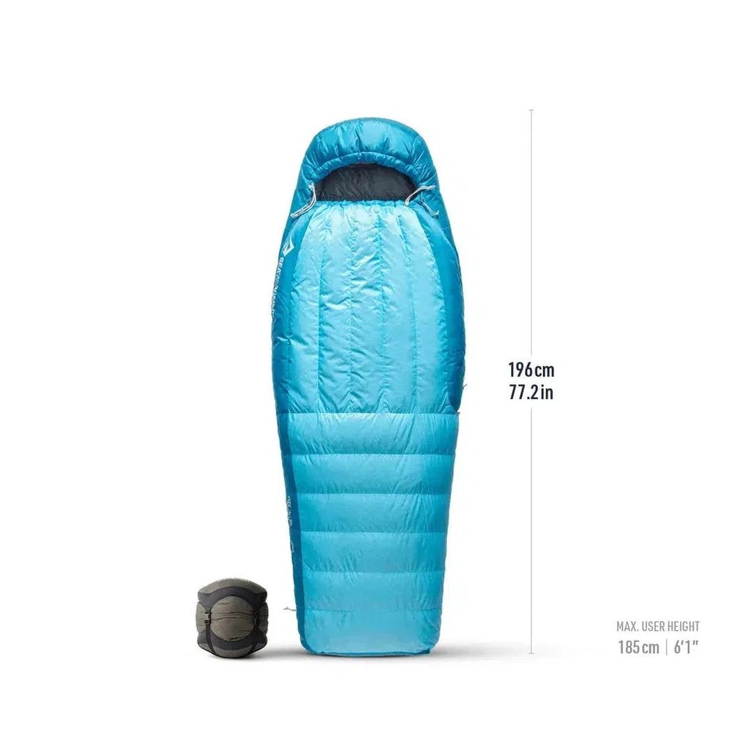 Sea To Summit Trek Down Sleeping Bag Women's 30F | -1C-Camping - Sleeping Bags - Down-Sea To Summit-Long-Blue Atoll-Appalachian Outfitters