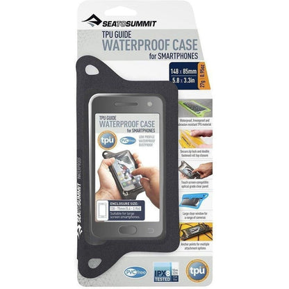 Sea To Summit TPU Guide Waterproof Case for Smartphone-Paddle Sports - Dry Bags - Cases-Regular-Black-Appalachian Outfitters
