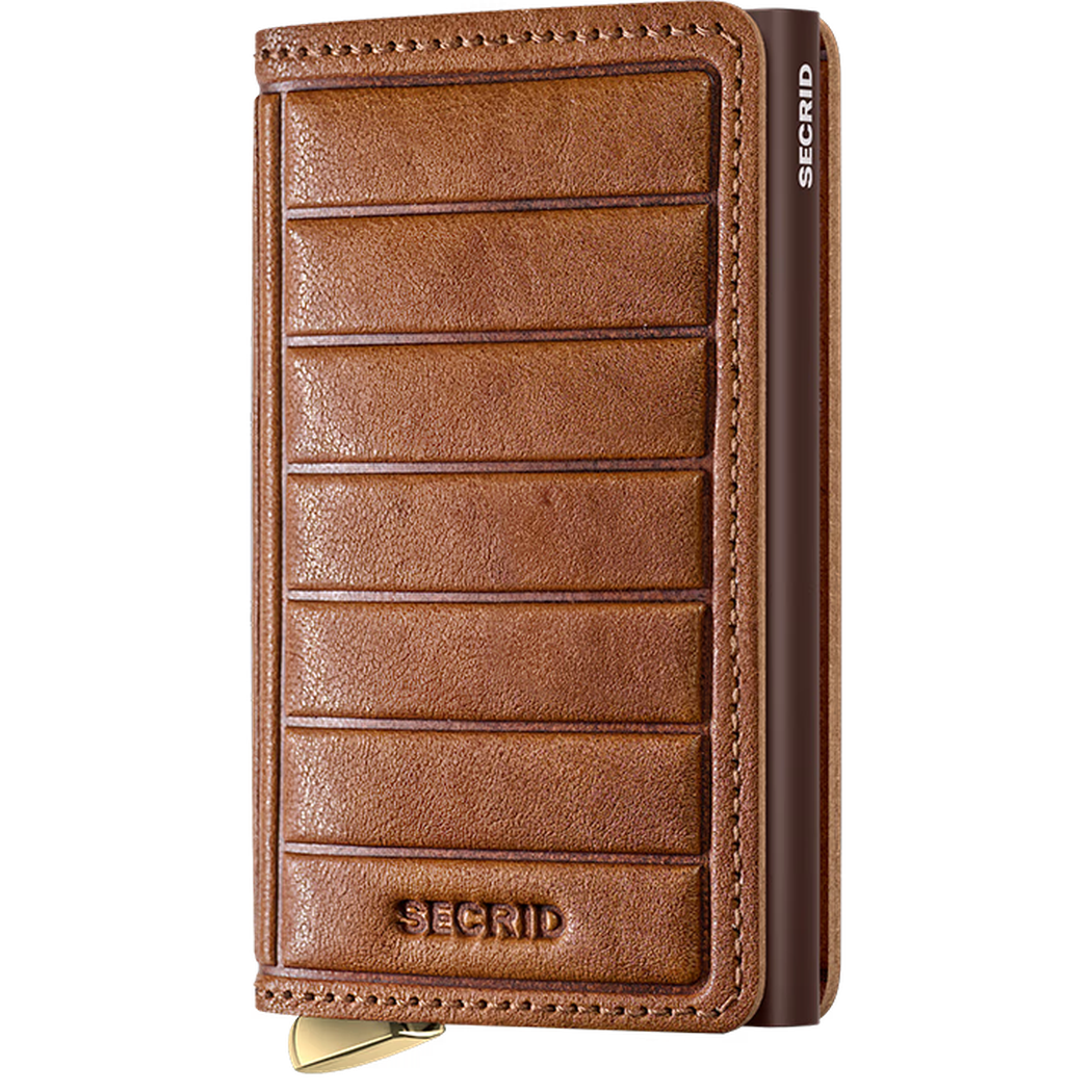 SECRID Premium Slimwallet Emboss Lines +-Accessories - Wallets-SECRID-Cognac-Appalachian Outfitters