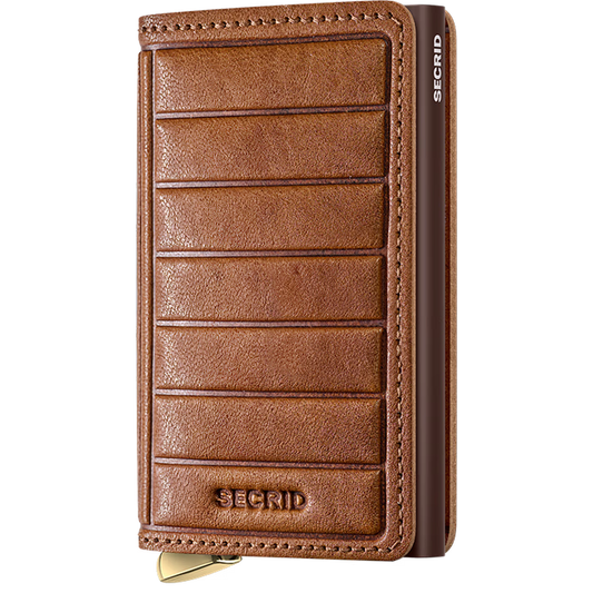SECRID Premium Slimwallet Emboss Lines +-Accessories - Wallets-SECRID-Cognac-Appalachian Outfitters